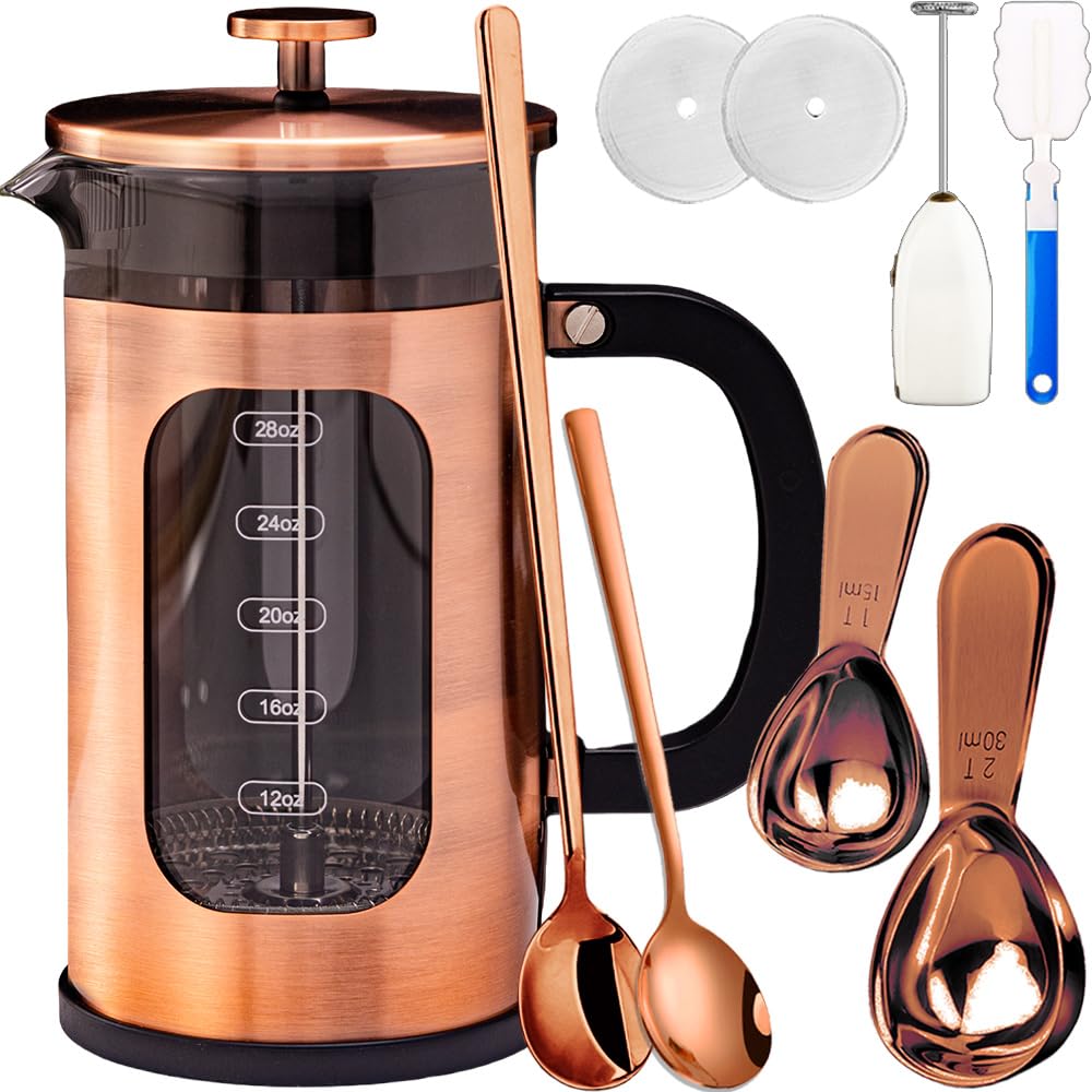 Amazon.com: ADAMITA French Press Coffee Maker 8 cups 34 oz 304